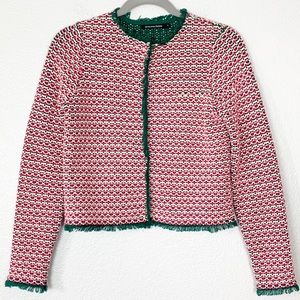 Monoprix Femme | French Brand knit  Trim Blazer